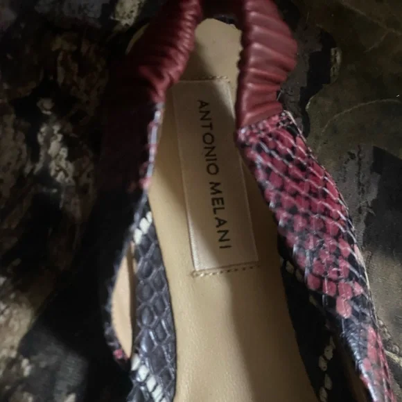 Antonio Melani Women's Snakeskin Slingback Flats size 6 - Picture 4 of 6